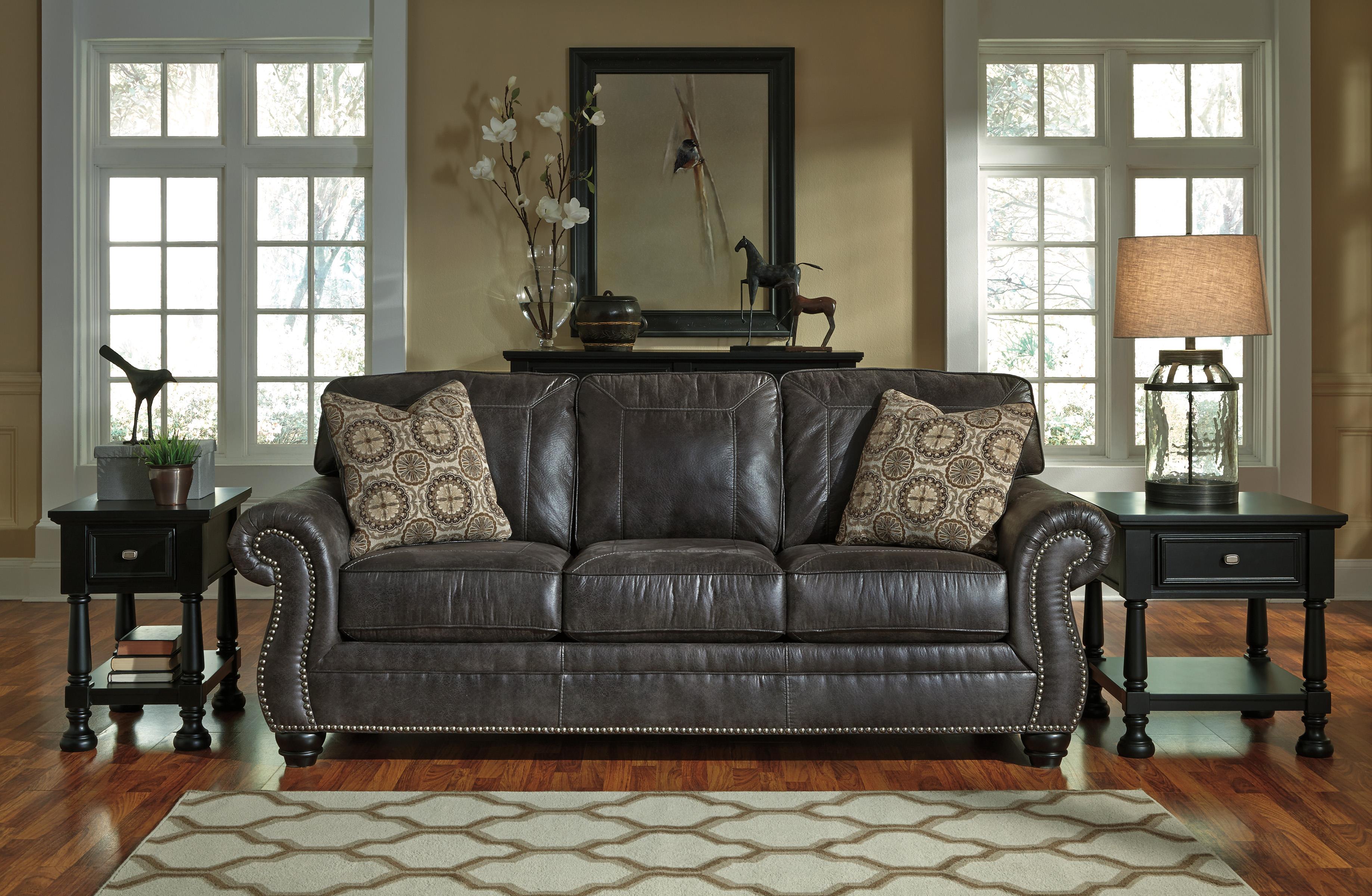 Benchcraft by Ashley Breville 8000438 Faux Leather Sofa 